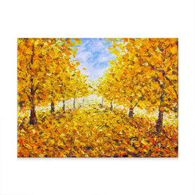 Golden Autumn Canvas Print Golden Autumn Canvas Print wall art product Valery Rybakow / Shutterstock