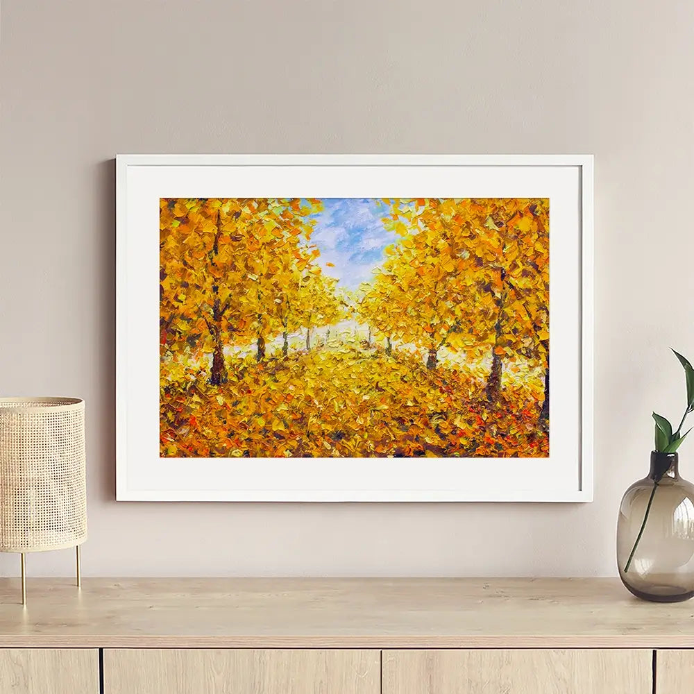 Golden Autumn Framed Art Print Golden Autumn Framed Art Print wall art product Valery Rybakow / Shutterstock