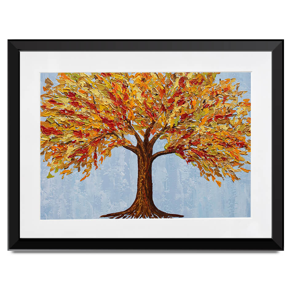 Golden Autumn Tree Framed Art Print Golden Autumn Tree Framed Art Print wall art product Olga Tkachyk