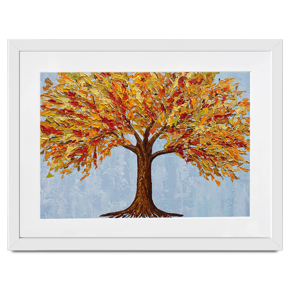 Golden Autumn Tree Framed Art Print Golden Autumn Tree Framed Art Print wall art product Olga Tkachyk
