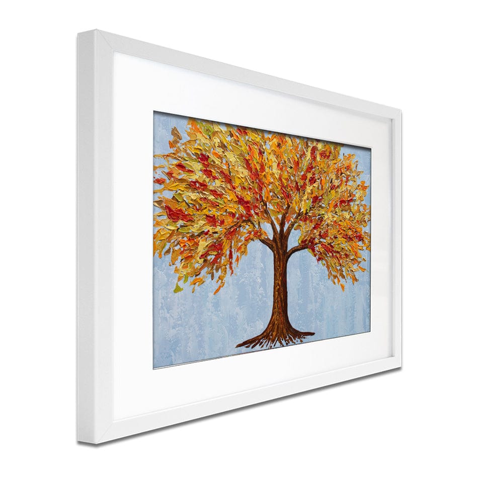 Golden Autumn Tree Framed Art Print wall art product / Shutterstock