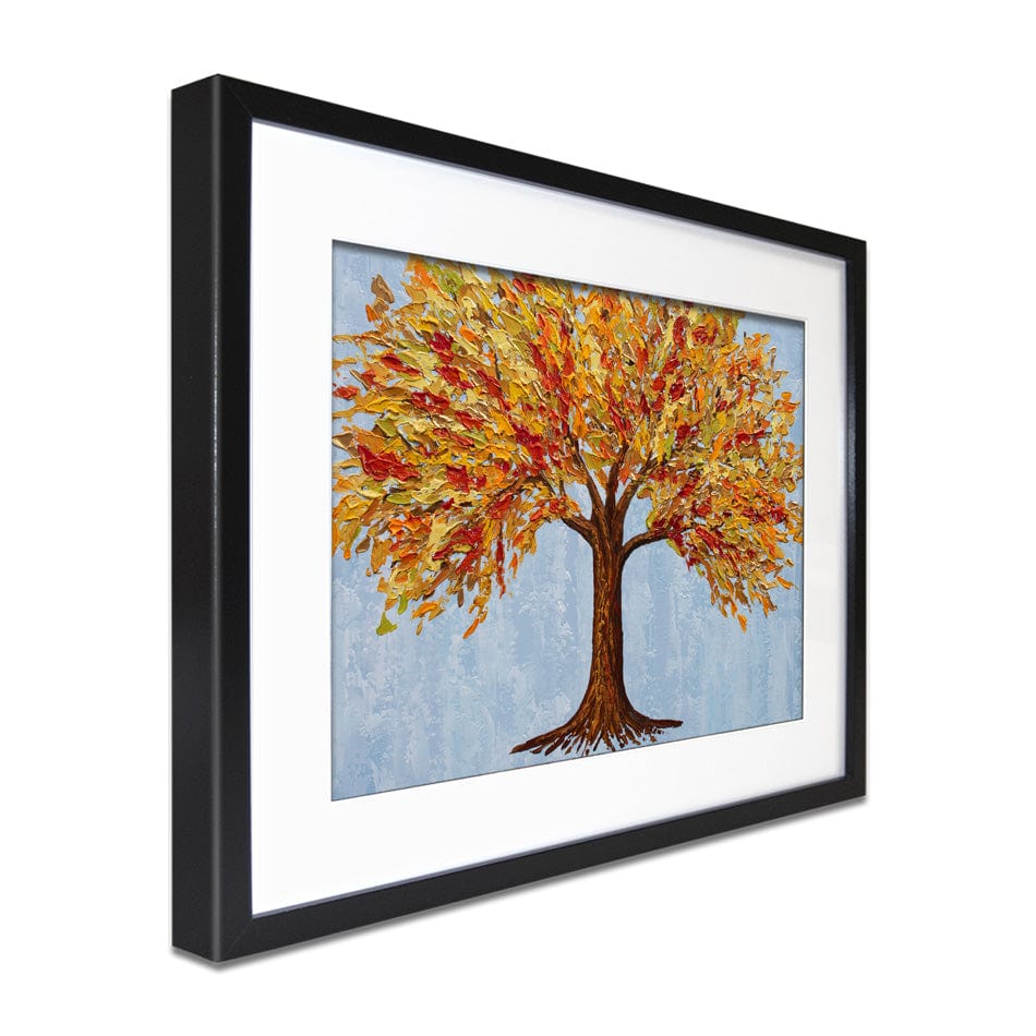 Golden Autumn Tree Framed Art Print wall art product / Shutterstock
