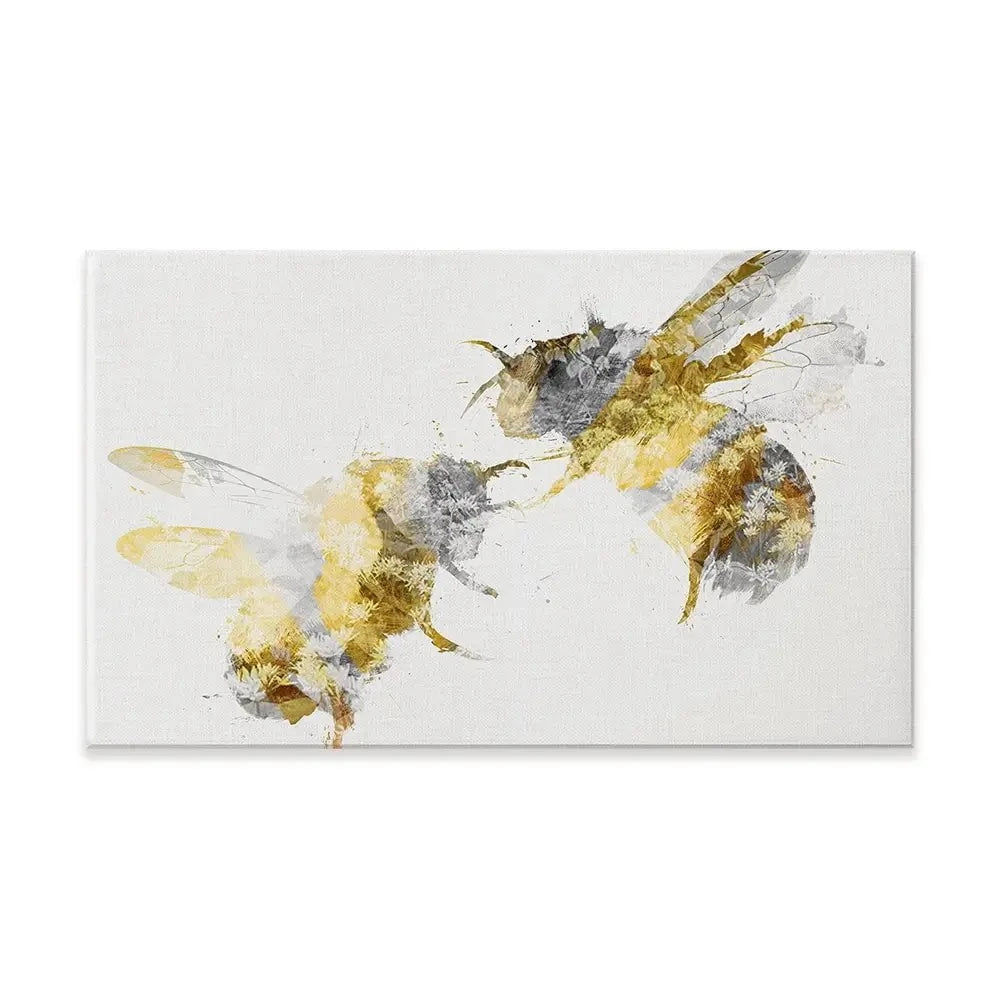 Golden Bees Canvas Print Golden Bees Canvas Print wall art product Aimee Linzi