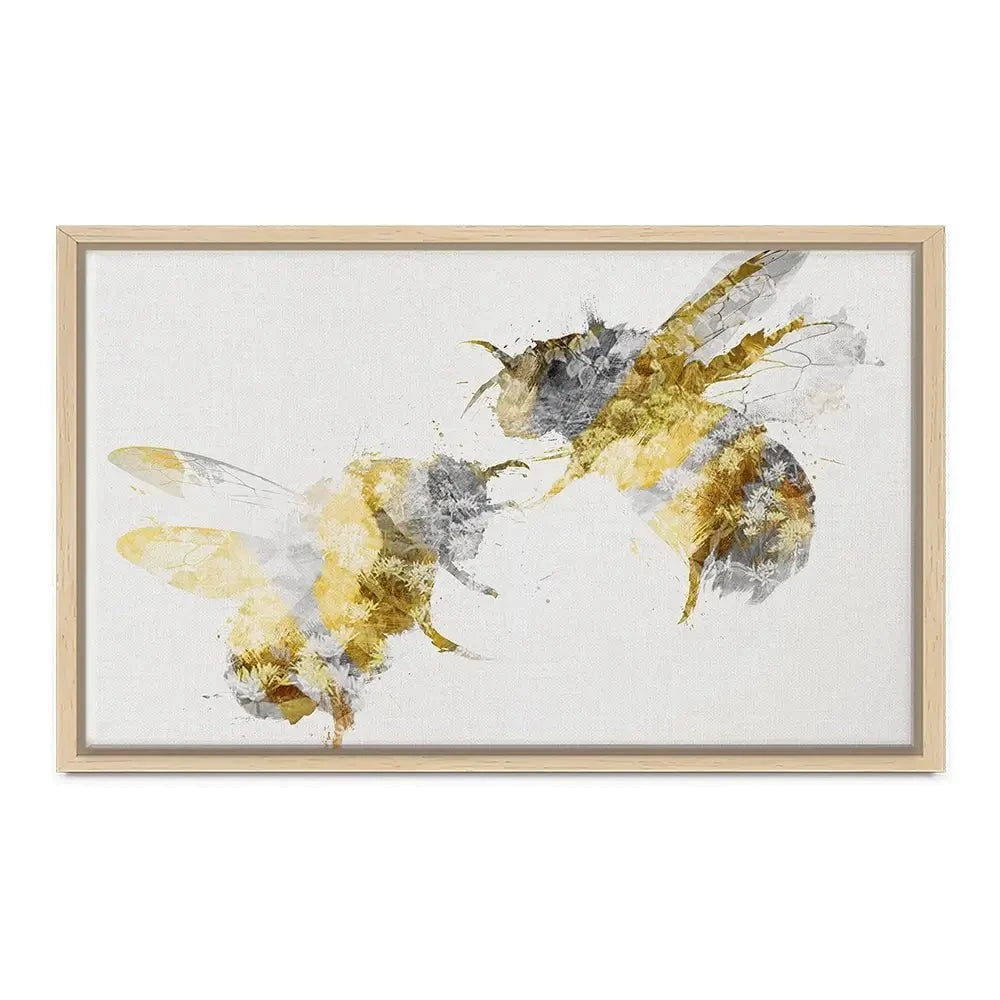 Golden Bees Canvas Print Golden Bees Canvas Print wall art product Aimee Linzi
