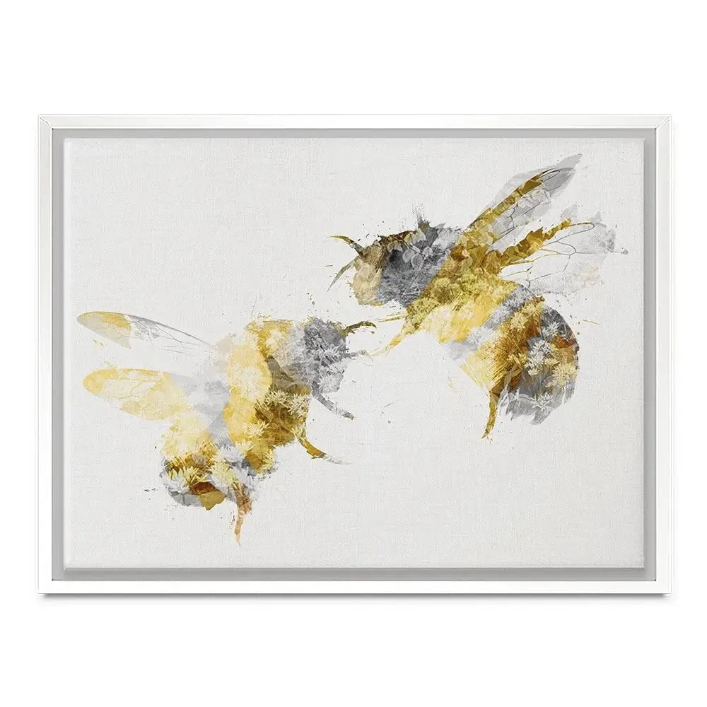 Golden Bees Canvas Print Golden Bees Canvas Print wall art product Aimee Linzi