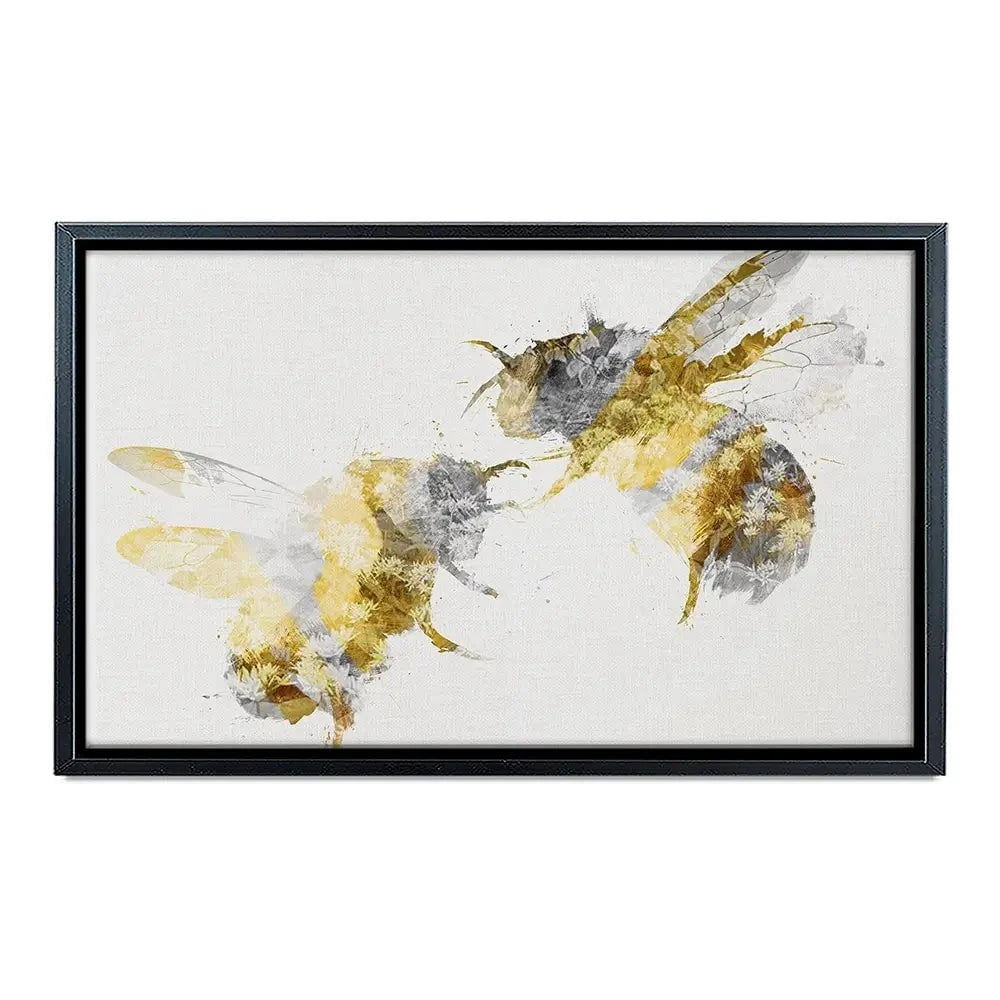 Golden Bees Canvas Print Golden Bees Canvas Print wall art product Aimee Linzi
