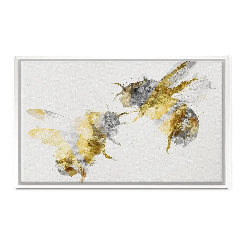 Golden Bees Canvas Print Golden Bees Canvas Print wall art product Aimee Linzi