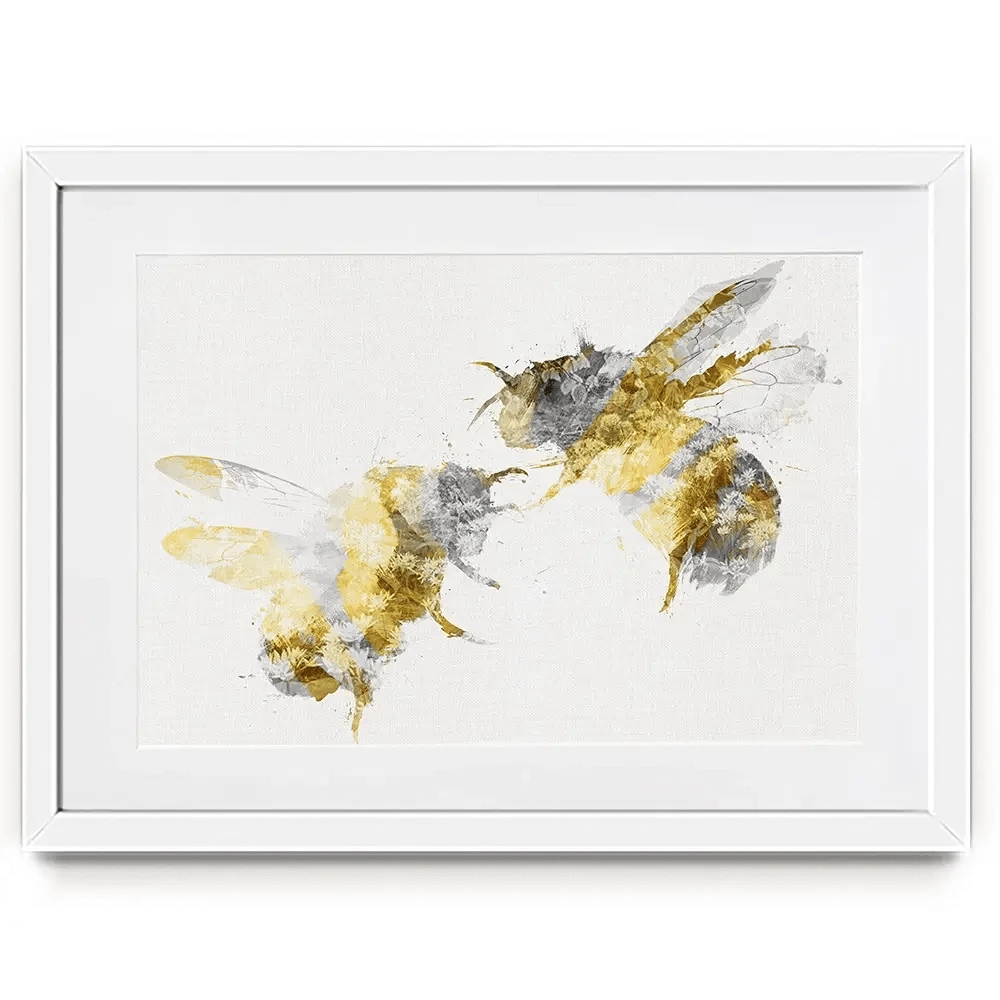 Golden Bees Framed Art Print Golden Bees Framed Art Print wall art product Aimee Linzi