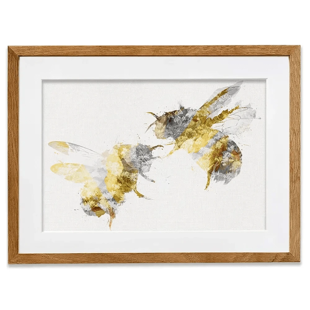Golden Bees Framed Art Print Golden Bees Framed Art Print wall art product Aimee Linzi
