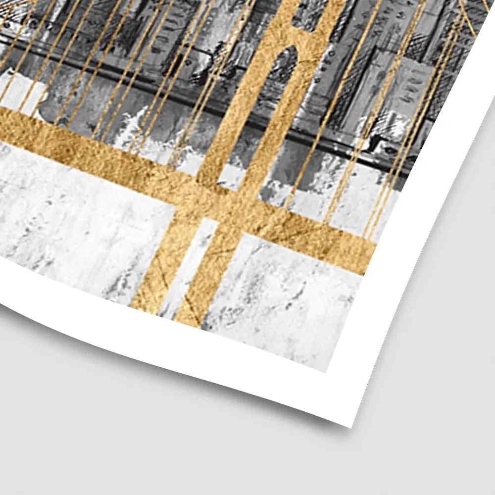 Golden Bridge Panorama Art Print Golden Bridge Panorama Art Print wall art product Jennifer Goldberger