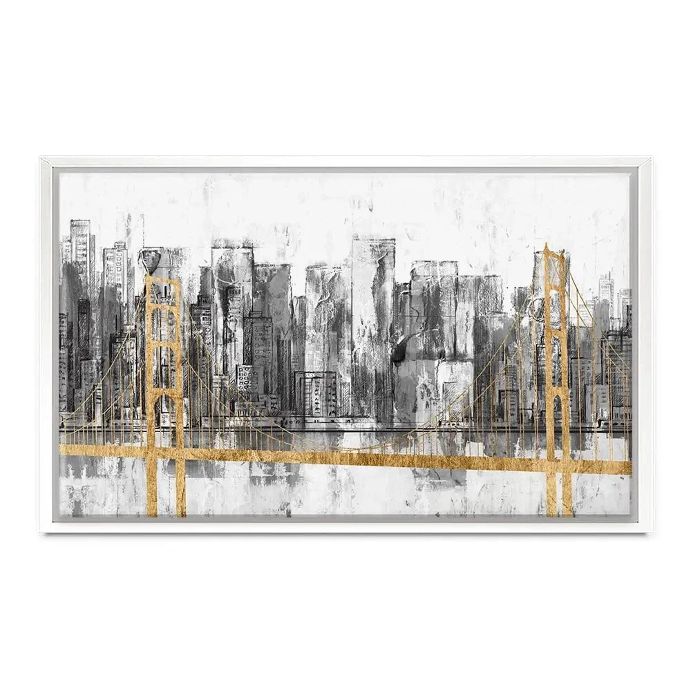 Golden Bridge Panorama Canvas Print Golden Bridge Panorama Canvas Print wall art product Jennifer Goldberger