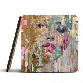 Golden Dreamscape Coaster Set Golden Dreamscape Coaster Set wall art product Svetlana Aleynikova
