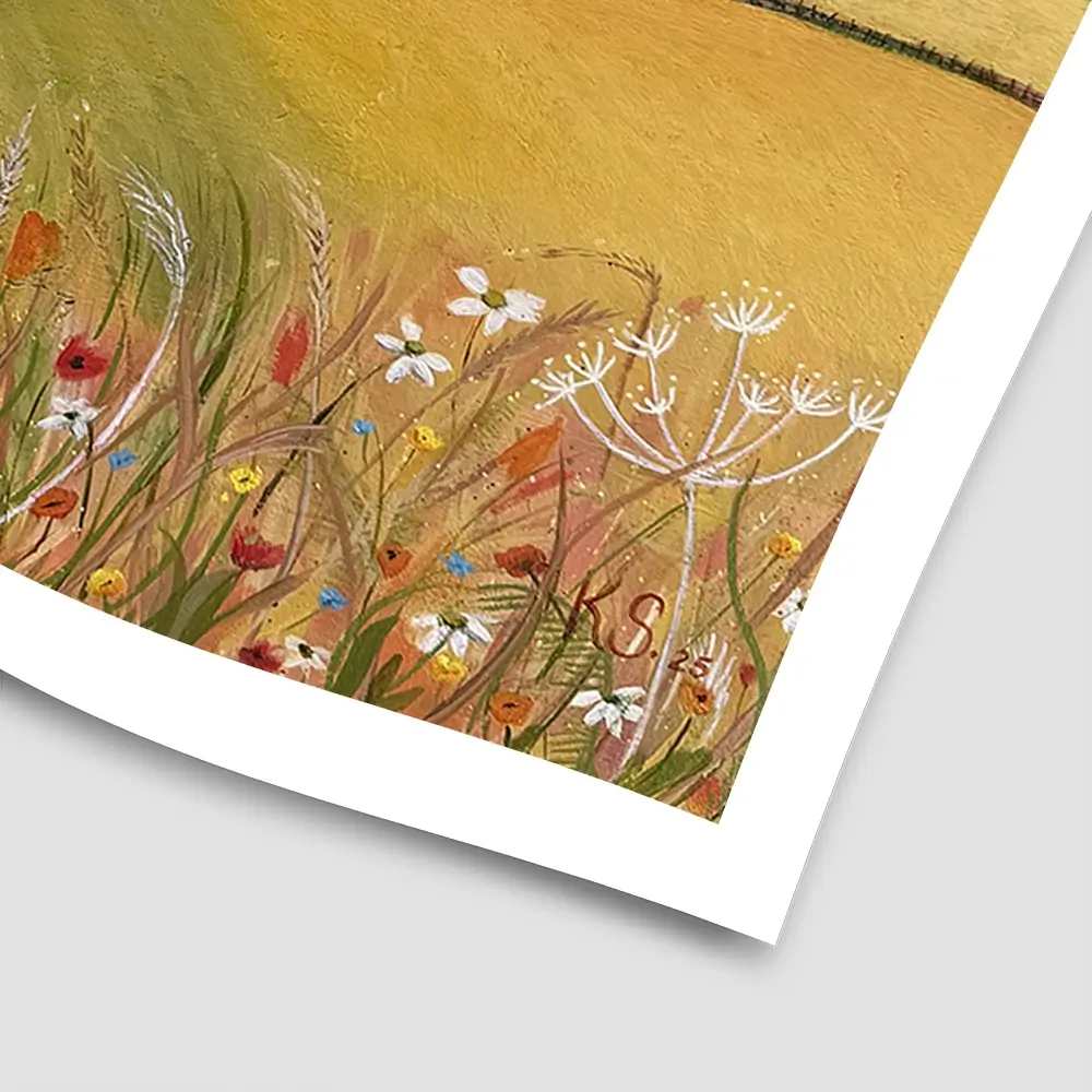 Golden Fields Square Art Print Golden Fields Square Art Print wall art product Karen Sutton