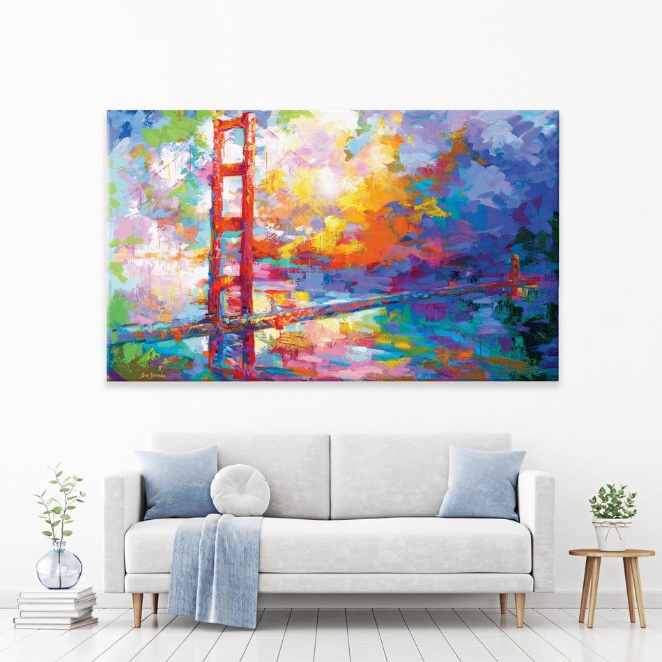 Golden Gate Bridge 2 Canvas Print wall art product Leon Devenice