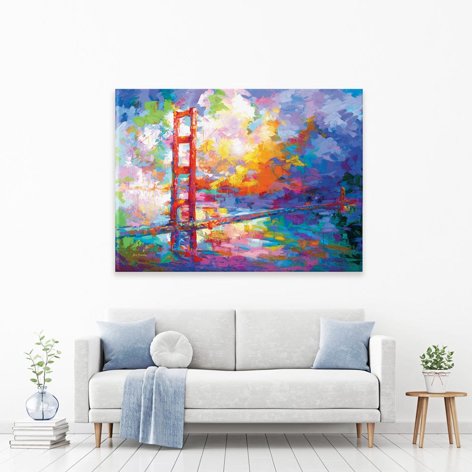 Golden Gate Bridge 2 Canvas Print wall art product Leon Devenice
