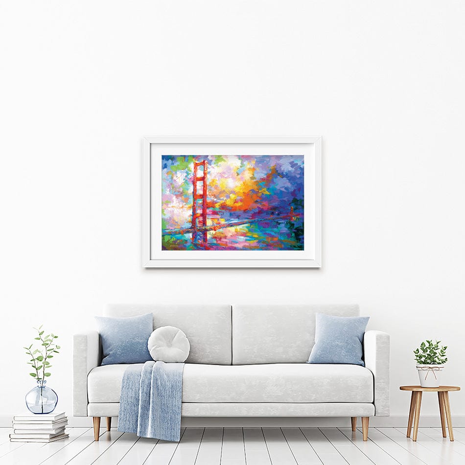 Golden Gate Bridge 2 Framed Art Print wall art product Leon Devenice
