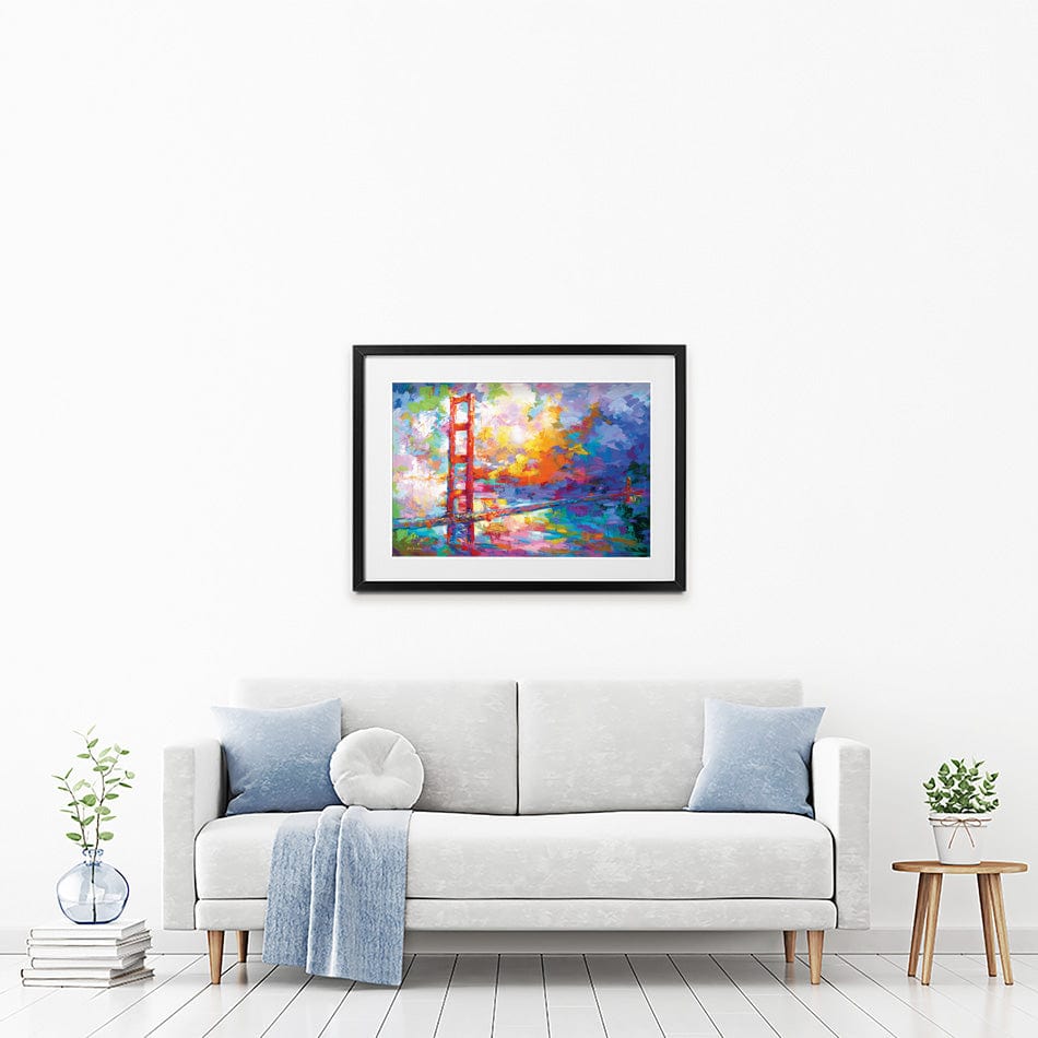 Golden Gate Bridge 2 Framed Art Print wall art product Leon Devenice