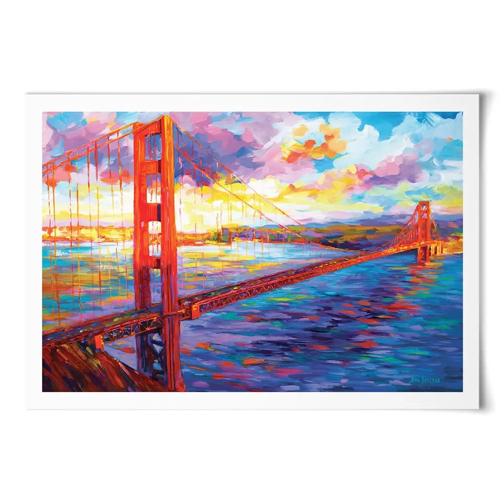 Golden Gate Bridge Art Print Golden Gate Bridge Art Print wall art product Leon Devenice