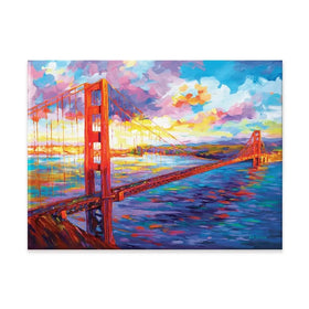Golden Gate Bridge Canvas Print Golden Gate Bridge Canvas Print wall art product Leon Devenice