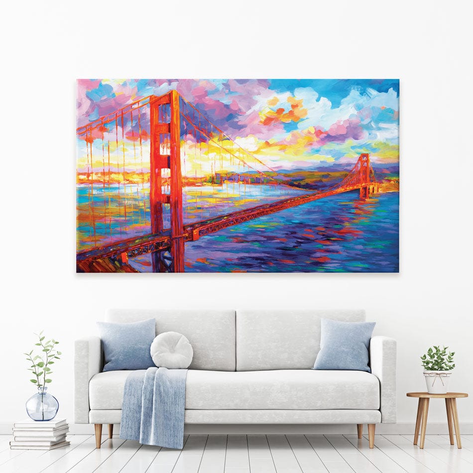 Golden Gate Bridge Canvas Print wall art product Leon Devenice