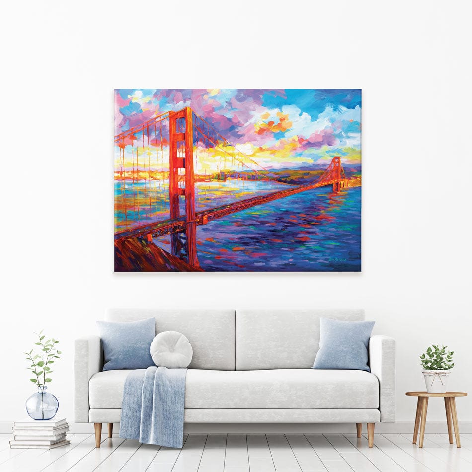 Golden Gate Bridge Canvas Print wall art product Leon Devenice