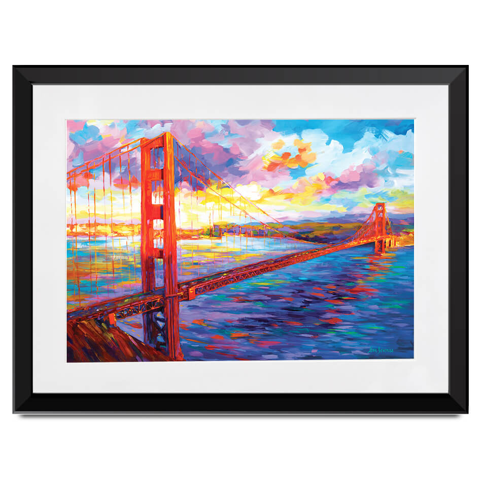 Golden Gate Bridge Framed Art Print Golden Gate Bridge Framed Art Print wall art product Leon Devenice