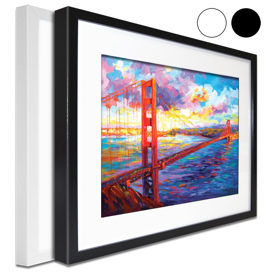 Golden Gate Bridge Framed Art Print wall art product Leon Devenice