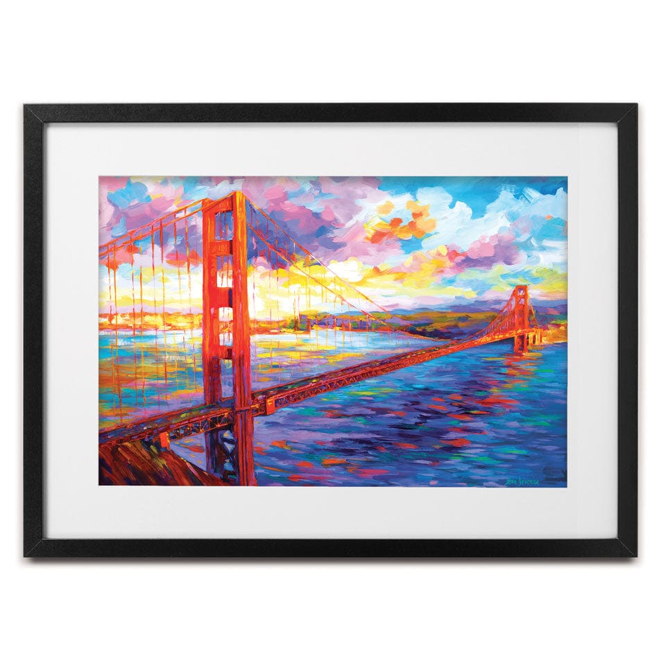 Golden Gate Bridge Framed Art Print wall art product Leon Devenice