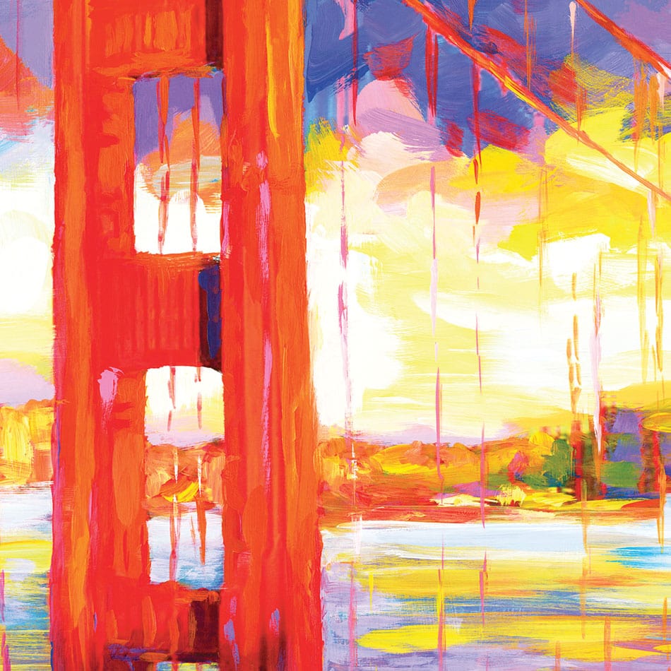 Golden Gate Bridge Framed Art Print wall art product Leon Devenice