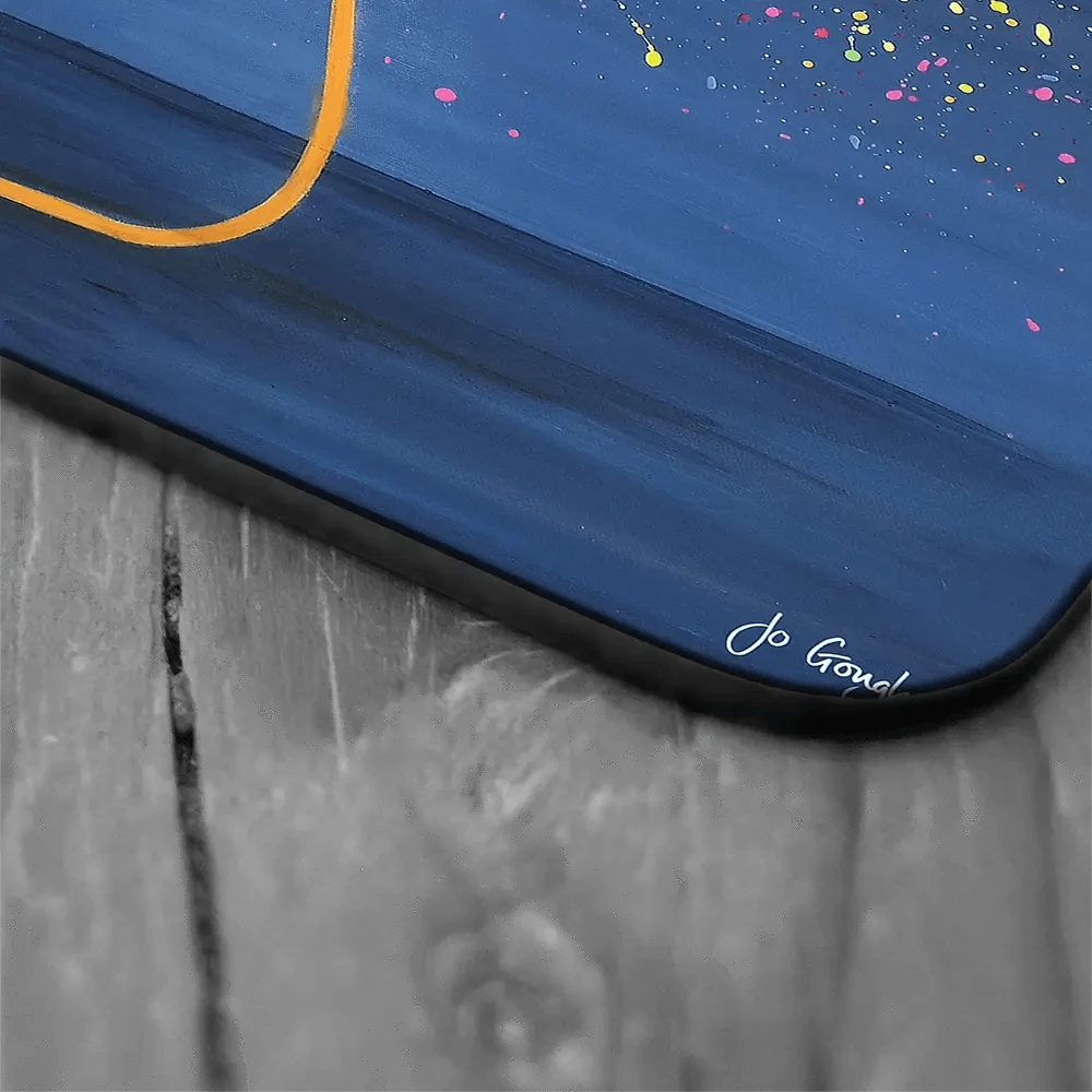 Golden Glow Coaster Set Rainbow Soul Tree Coaster Set | Rainbow Soul Tree Art Coasters wall art product Jo Gough