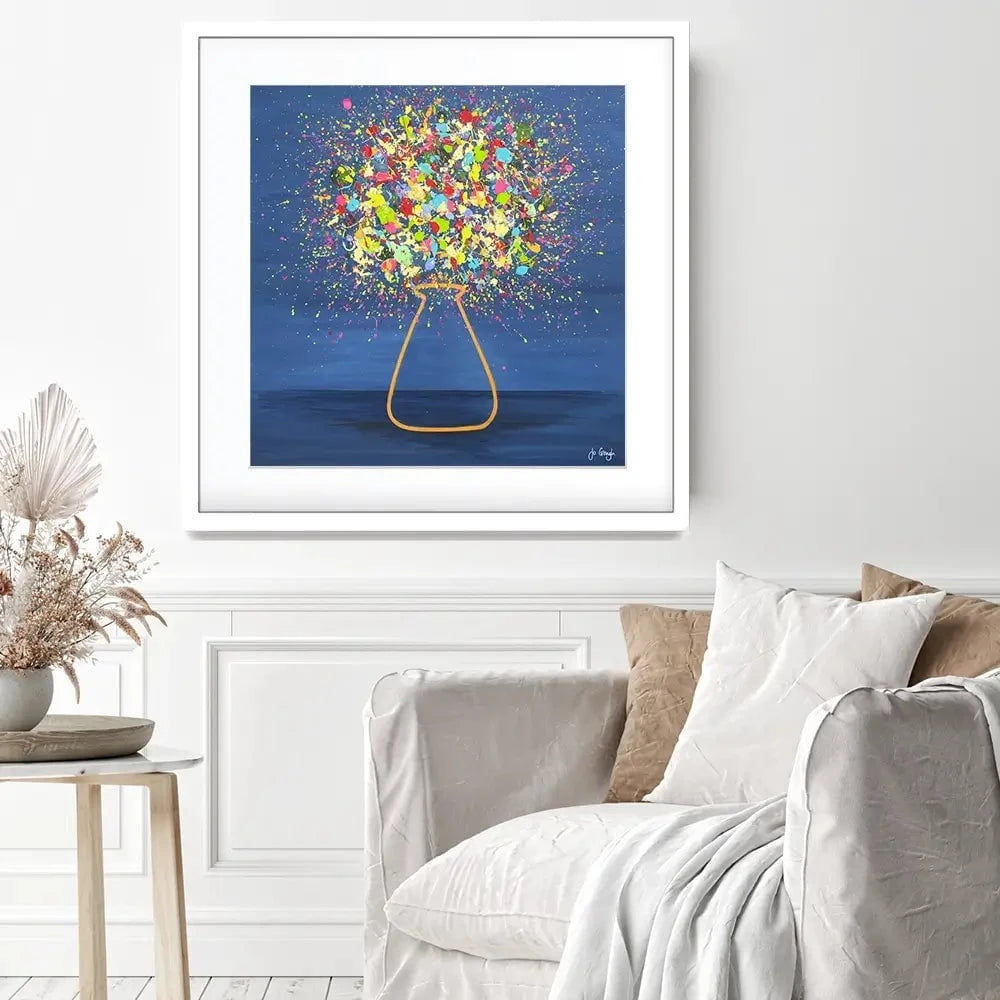 Golden Glow Framed Art Print Golden Glow Framed Art Print wall art product Jo Gough