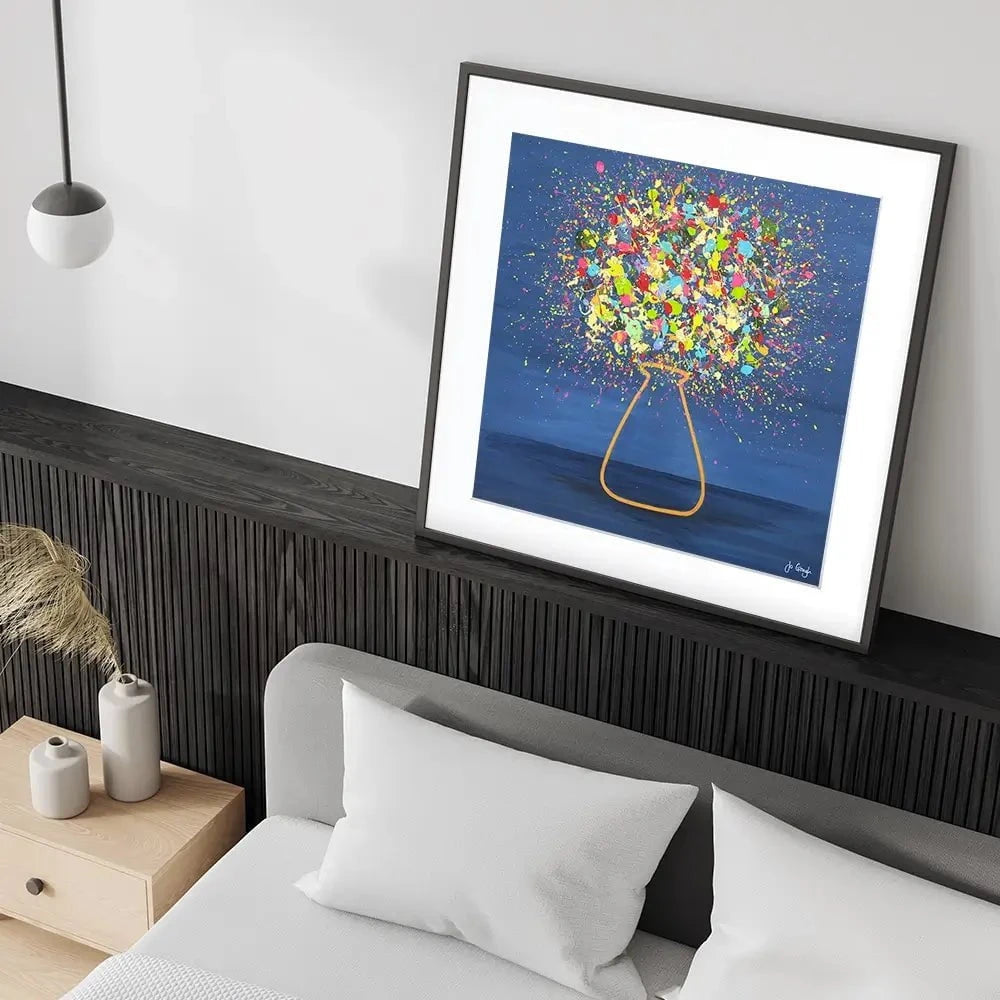 Golden Glow Framed Art Print Golden Glow Framed Art Print wall art product Jo Gough