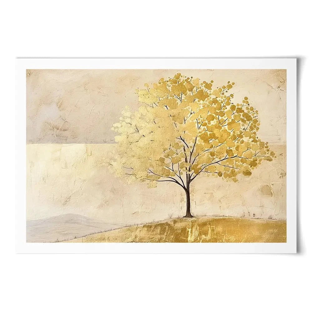 Golden Landscape Art Print Golden Landscape Art Print wall art product RileyB - Independent
