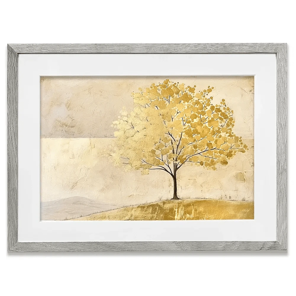 Golden Landscape Framed Art Print Golden Landscape Framed Art Print wall art product RileyB - Independent