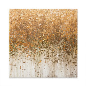 Golden Leaf Wall Square Canvas Print Golden Leaf Wall Square Canvas Print wall art product WIN12_ET / Shutterstock