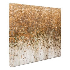 Golden Leaf Wall Square Canvas Print wall art product WIN12_ET / Shutterstock