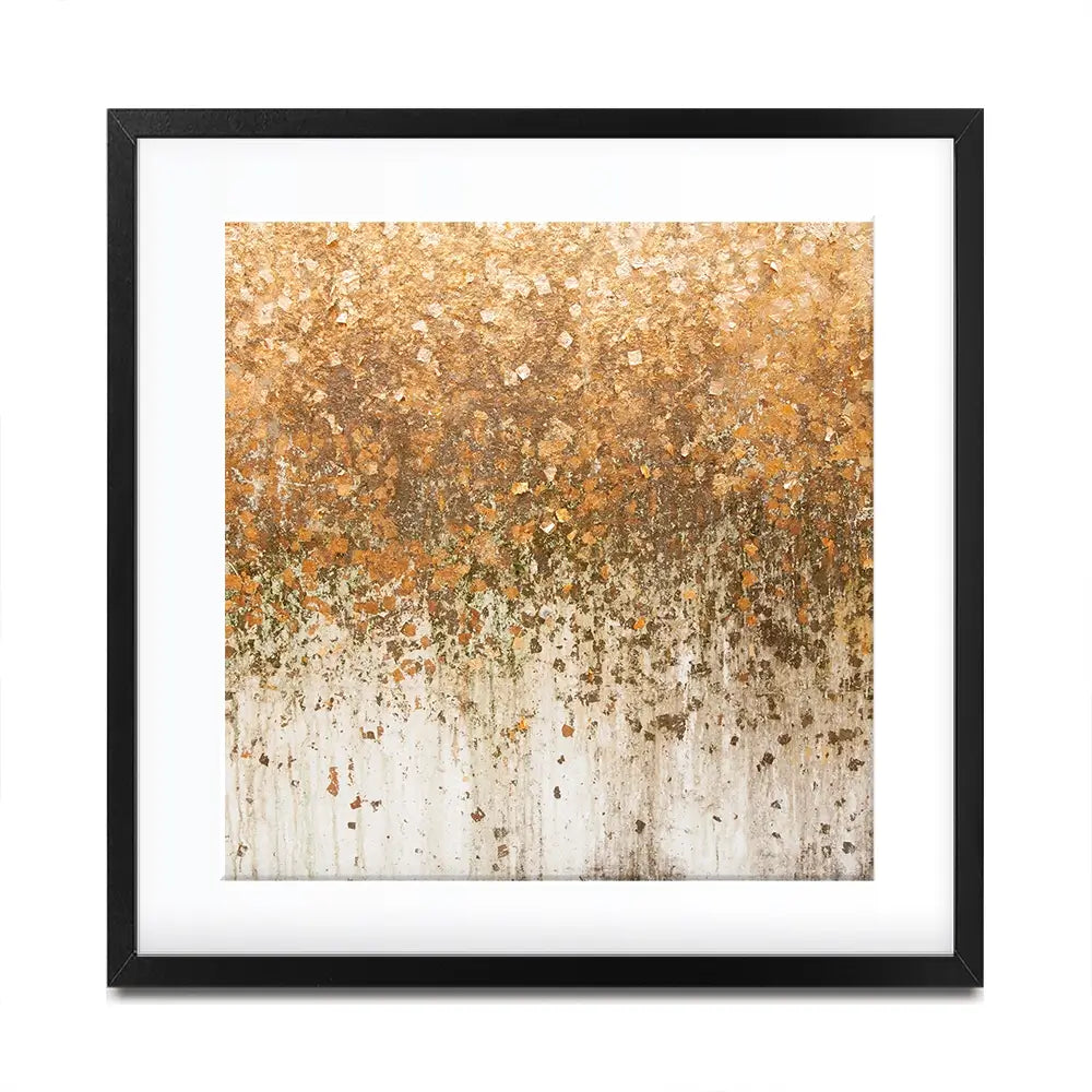 Golden Leaf Wall Square Framed Art Print Golden Leaf Wall Square Framed Art Print wall art product WIN12_ET / Shutterstock