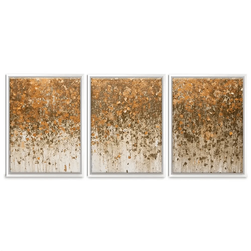 Golden Leaf Wall Trio Canvas Print Golden Leaf Wall Trio Canvas Print wall art product WIN12_ET / Shutterstock