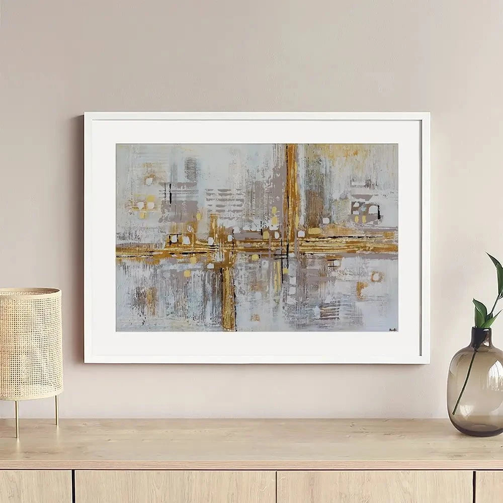 Golden Memory Framed Art Print Golden Memory Framed Art Print wall art product Maria Moretti