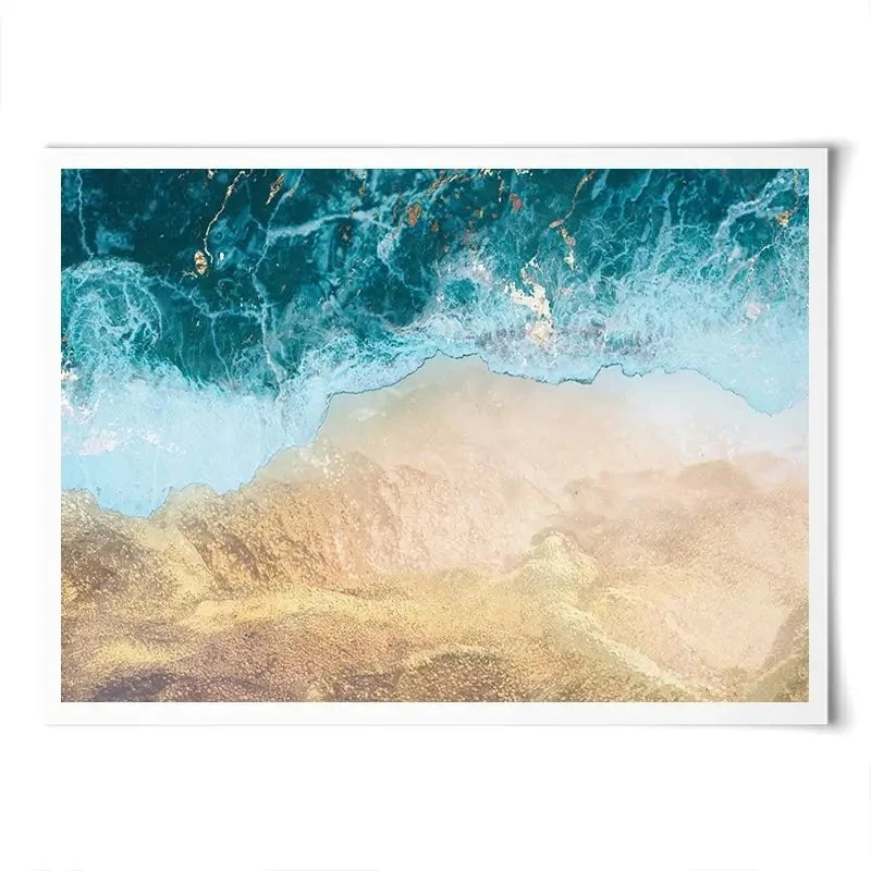 Golden Ocean Beach Art Print Golden Ocean Beach Art Print wall art product Sarah Manovski