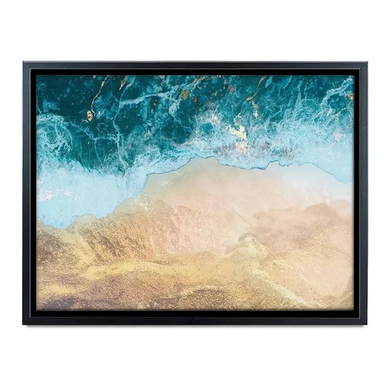 Golden Ocean Beach Canvas Print Golden Ocean Beach Canvas Print wall art product Sarah Manovski