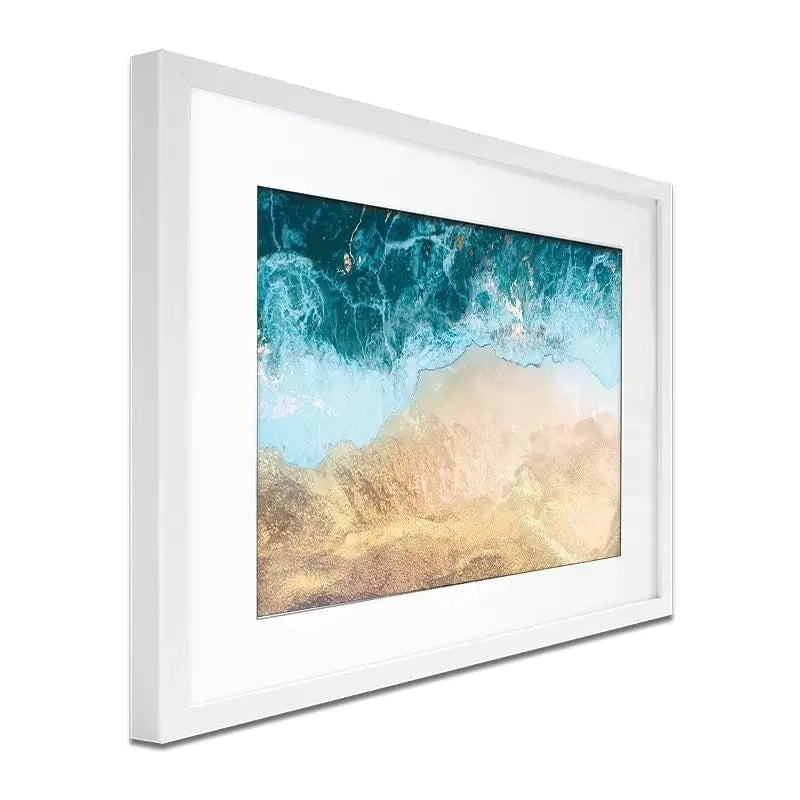 Golden Ocean Beach Framed Art Print Golden Ocean Beach Framed Art Print wall art product Sarah Manovski