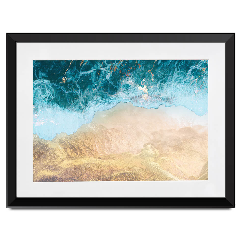 Golden Ocean Beach Framed Art Print Golden Ocean Beach Framed Art Print wall art product Sarah Manovski