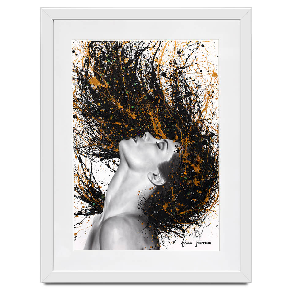 Golden Onyx Sensation Framed Art Print Golden Onyx Sensation Framed Art Print wall art product Ashvin Harrison
