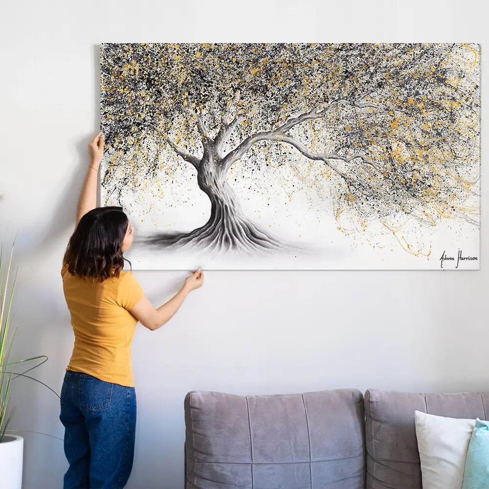 Golden Onyx Tree Oversized Canvas Print Golden Onyx Tree Oversized Canvas Print wall art product Ashvin Harrison