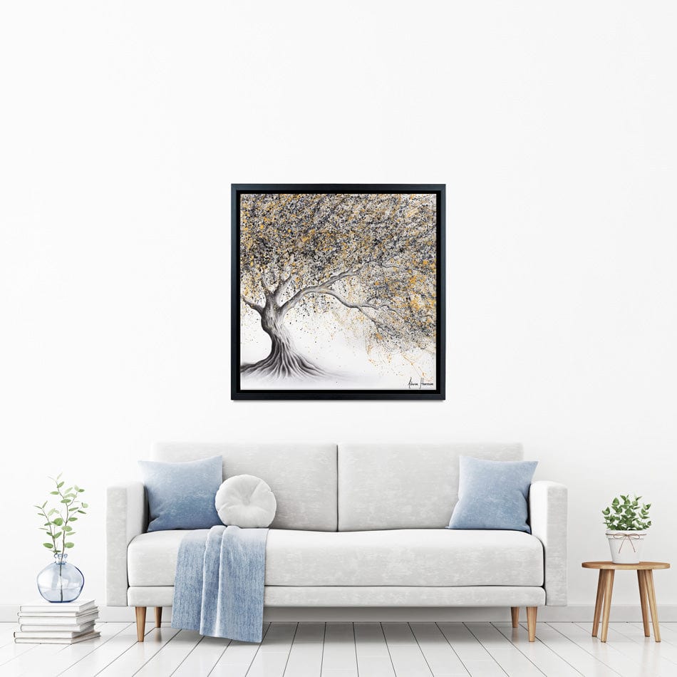 Golden Onyx Tree Square Canvas Print wall art product Ashvin Harrison
