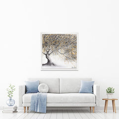 Golden Onyx Tree Square Canvas Print wall art product Ashvin Harrison