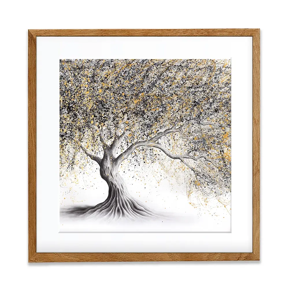 Golden Onyx Tree Square Framed Art Print Golden Onyx Tree Square Framed Art Print wall art product Ashvin Harrison