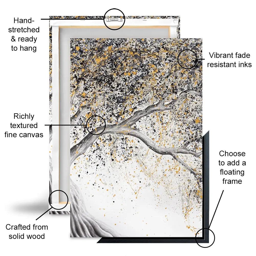 Golden Onyx Tree Trio Canvas Print Golden Onyx Tree Trio Canvas Print wall art product Ashvin Harrison