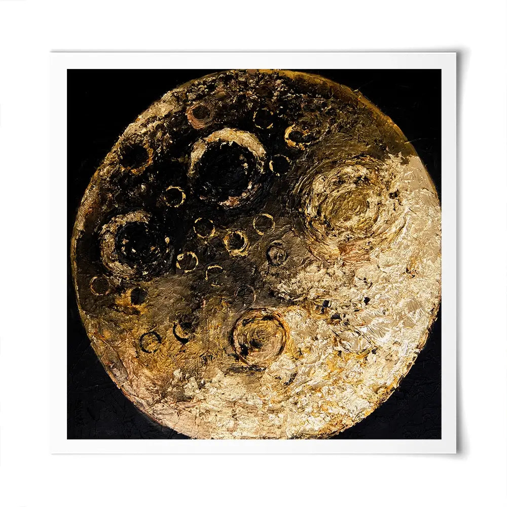 Golden Silence Square Art Print Golden Silence Square Art Print wall art product Osnat Tzadok